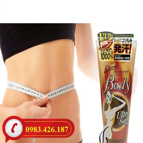 Kem BÔI TAN MỠ BỤNG Esteny Hot Body Massage Gel 240g Nhật Bản