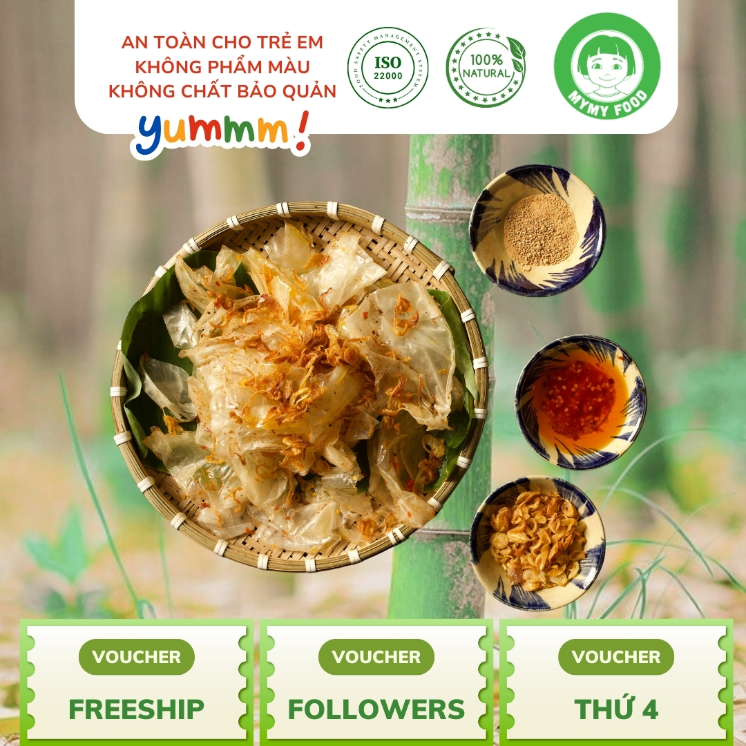 Combo Bánh tráng rìa dẻo sa tế muối nhuyễn chay hành phi (Dùng ăn chay được)  My My Food