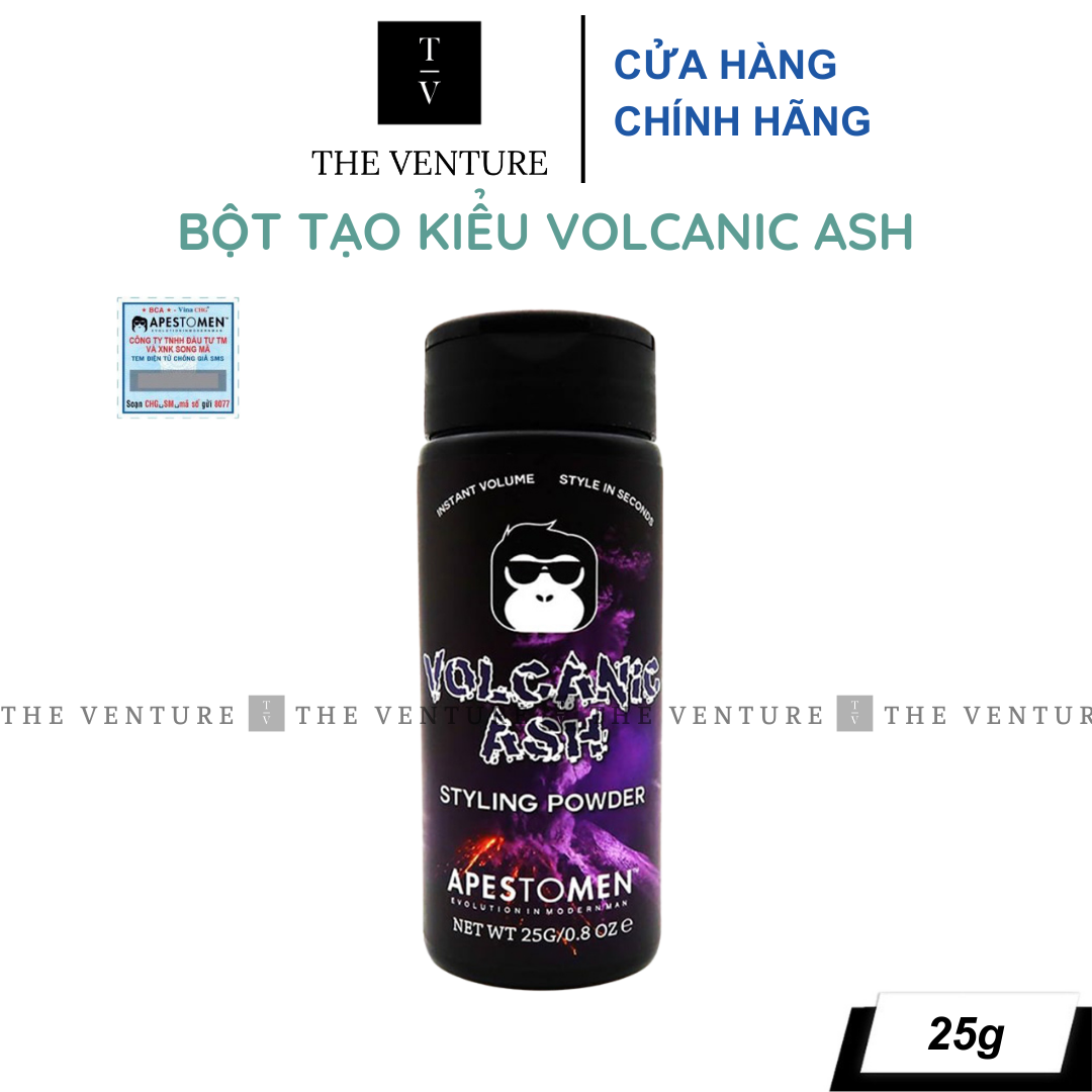 [Hoàn tiền 20%] Bột Tạo Phồng Tóc Apestomen Volcanic Ash Styling Powder Chính Hãng - 25 Gram