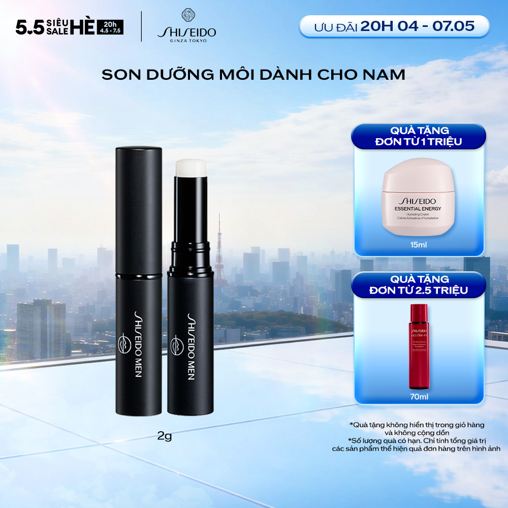 Son dưỡng môi Shiseido Men Moisturizing Lip Creator 2g