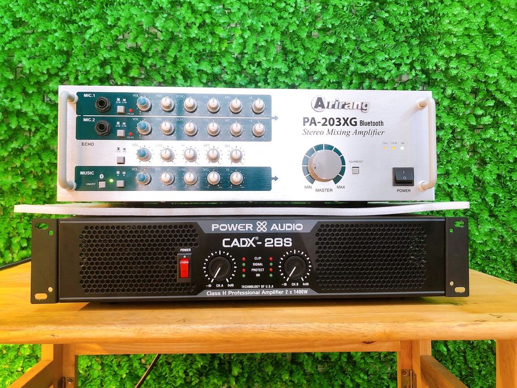 Cục đẩy CADX 24 Sò. Tăng phô Đồng. 2 kênh x 600W/1 kênh, đánh căng đôi loa 4 tấc, 4 loa 3 tấc âm thanh hay + tặng 10 Mét dây loa đồng cao cấp - BH 12 THÁNG