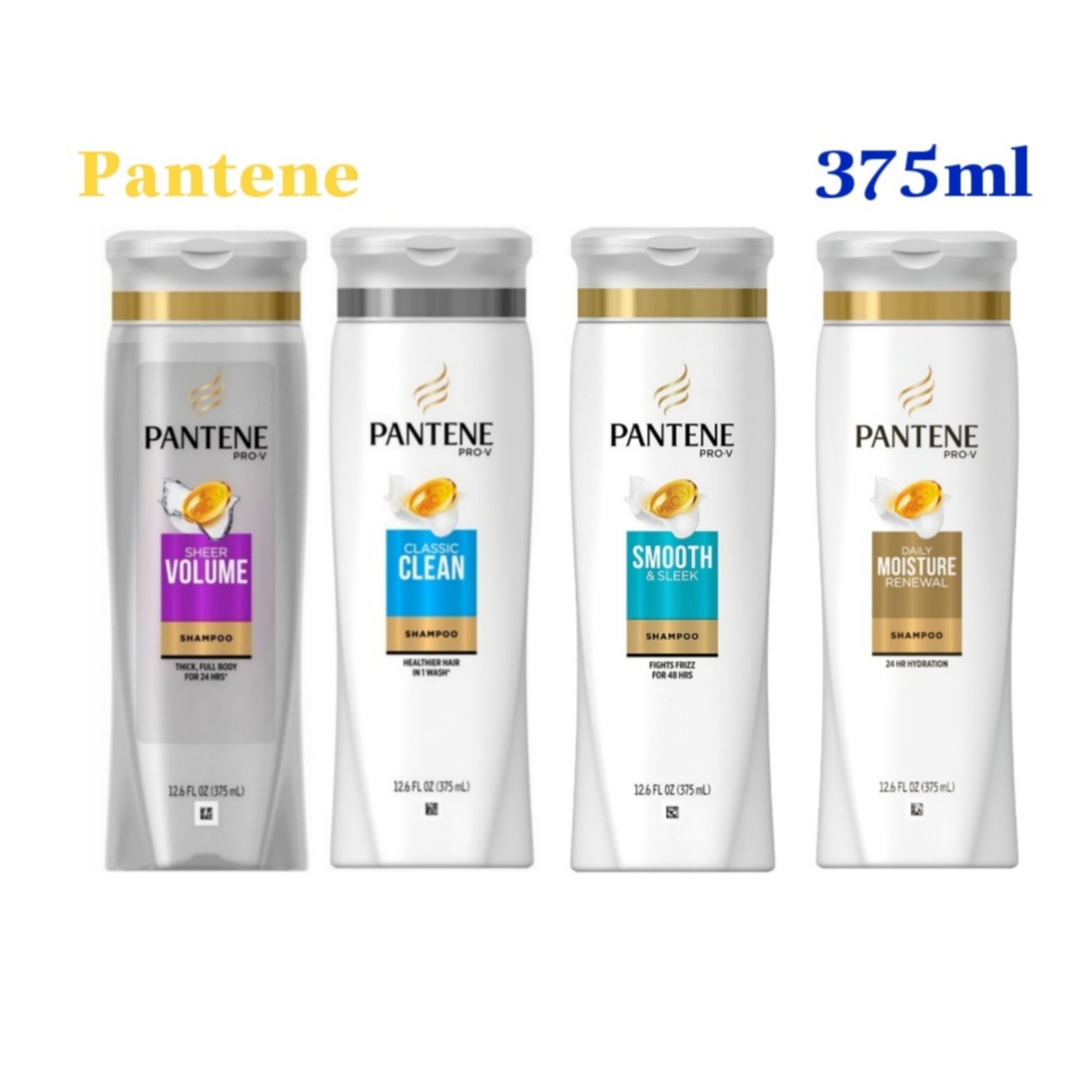 Dầu gội ngăn rụng tóc phục hồi tóc hư tổn PANTENE Mỹ 2in1 nhập khẩu chính hãng 355ml