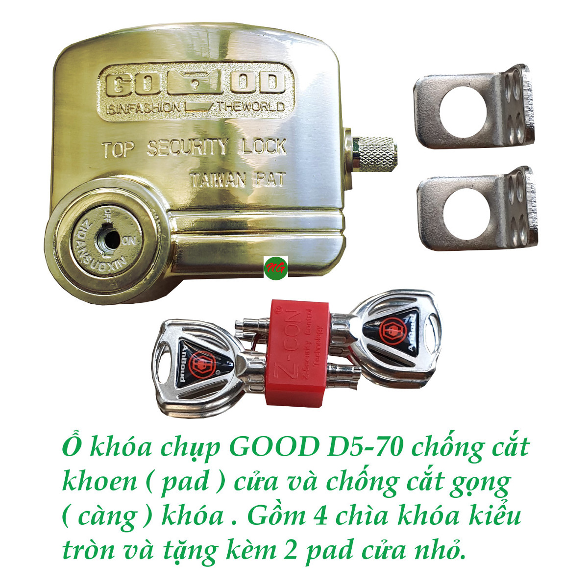 Khóa chụp chống cắt toàn diện GOOD D5-70 - Chống cắt khoen cửa và chống cắt gọng khóa