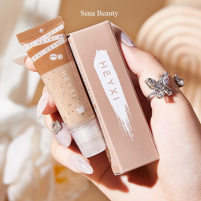 Tẩy tế bào chết môi heyxi coffee lip scrub 15g dưỡng ẩm | tẩy da chết môi heyxi caphe 15g / tẩy tế bào chết môi | tuýp da tẩy tế bào chết môi heyxi cà phê
