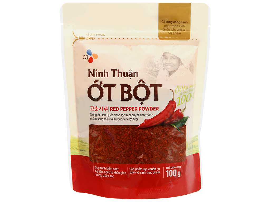Ớt bột hàn quốc cj ninh thuận gói 100g