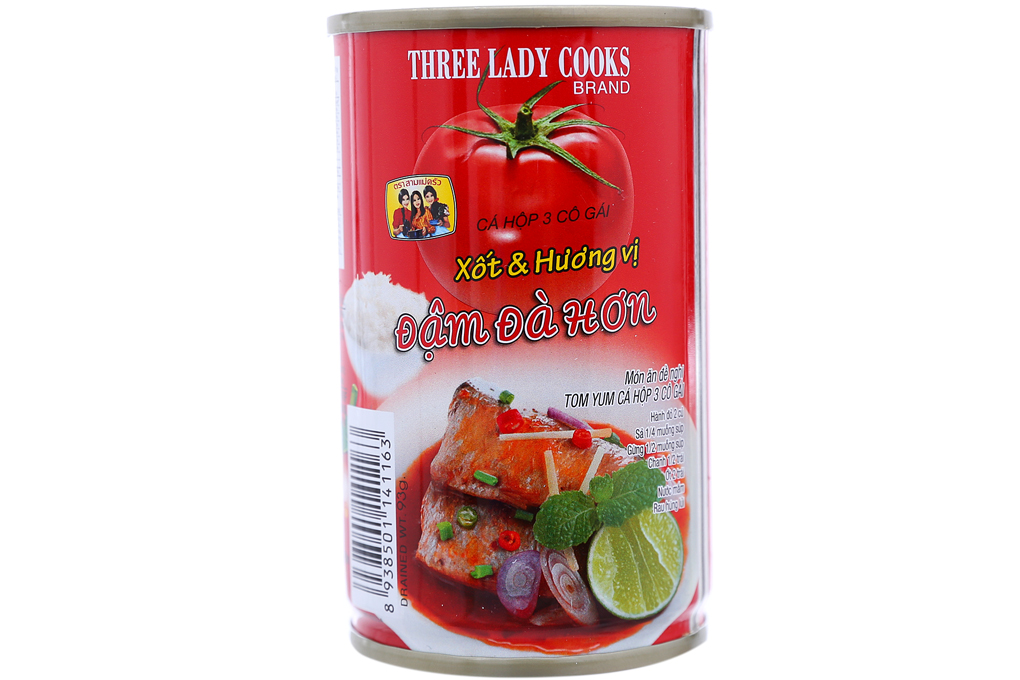 1 lốc (10 hộp) Cá nục xốt cà 3 Cô Gái hộp 155g