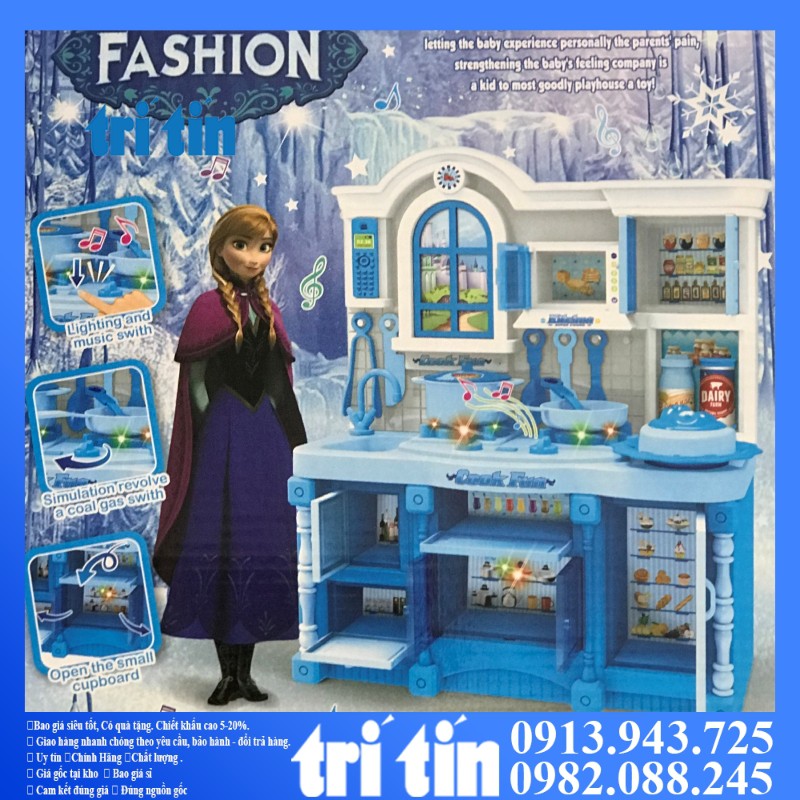 [HCM](Hàng y hình đẹp) Bộ nhà bếp công chúa elsa cho bé.