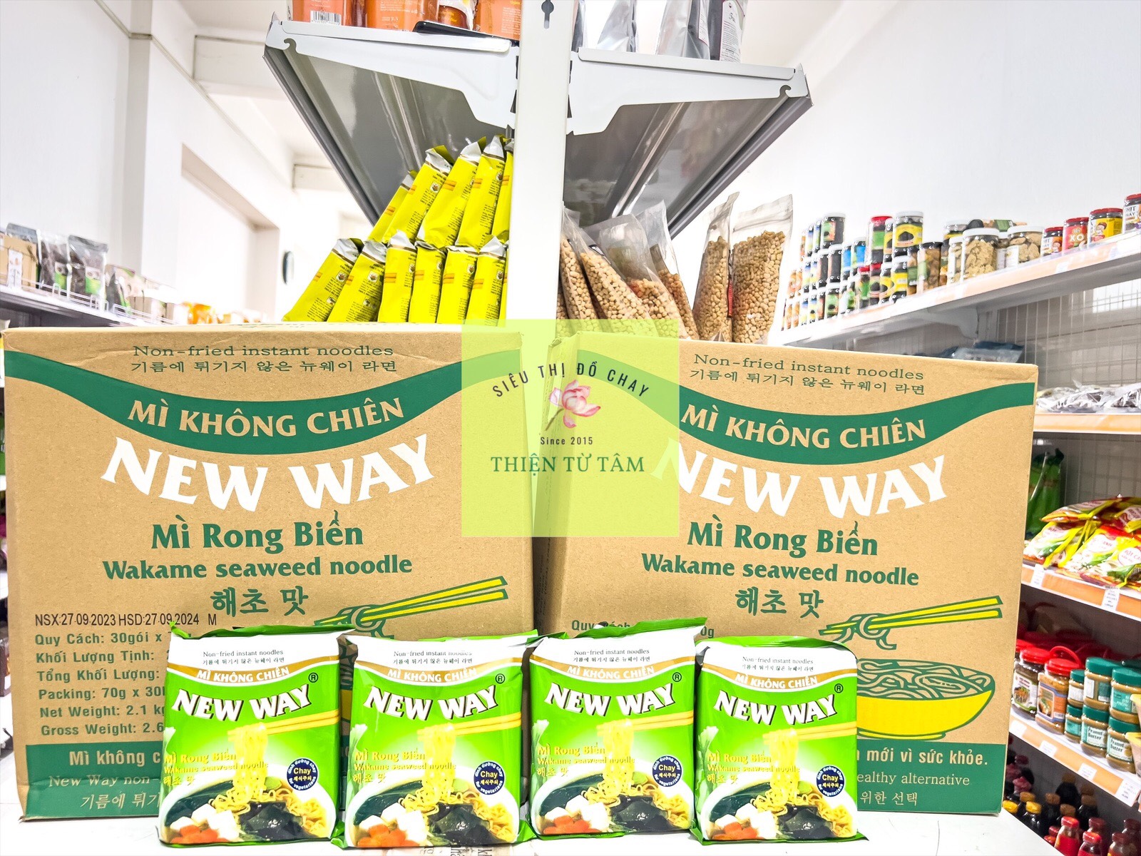 Mì rong biển new way an toàn cho sức khỏe thùng 30 gói
