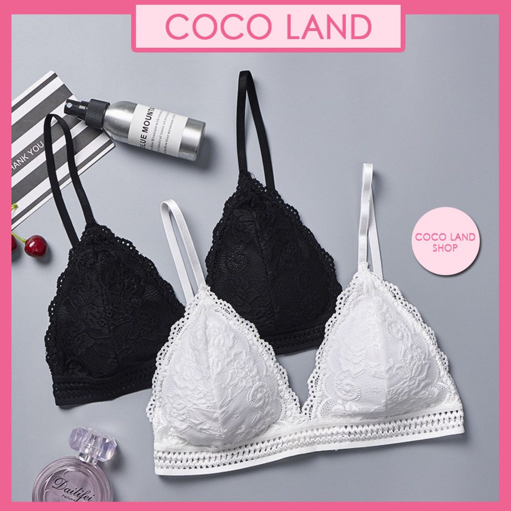 Áo lót ren bralette có mút coco land