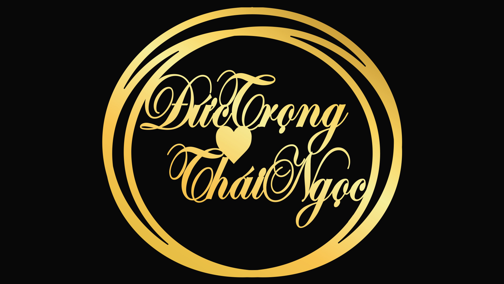 Chữ alu tên cô dâu chú rể trang trí đám cưới