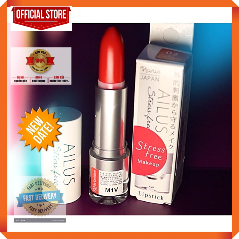 Son lì mịn môi naris ailus stress free listick 4g 02 france