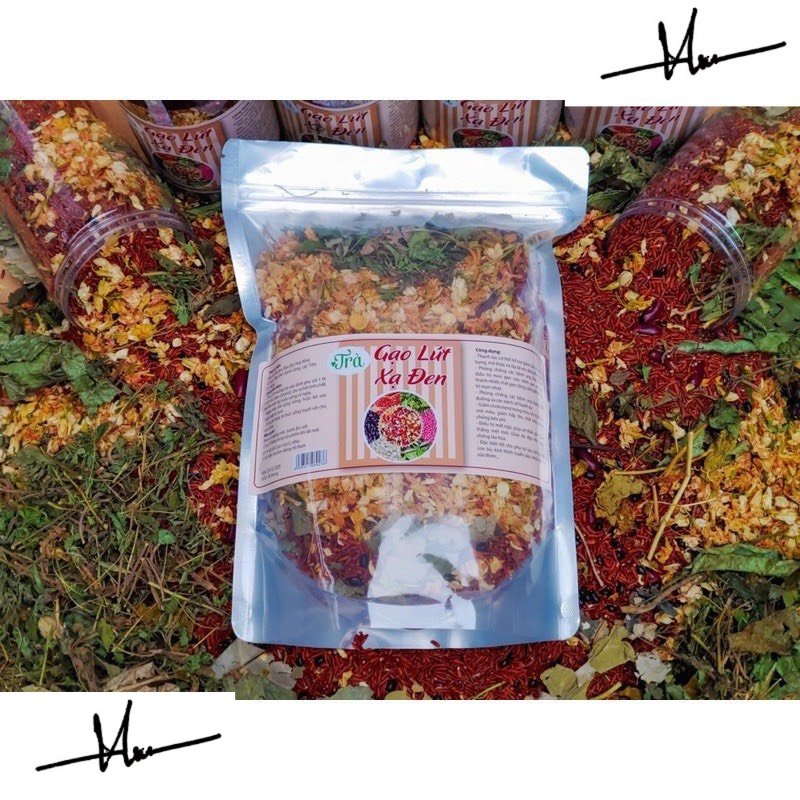 Trà Gạo Lứt Xạ Đen Túi 1kg - Hỗ Trợ Giảm Cân Hiệu Quả
