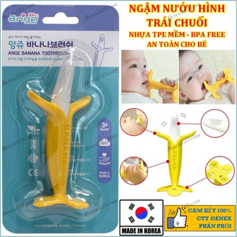 Ngậm nướu ANGE - hình trái chuối an toàn cho Bé ANGE AG044 (Made in Korea) U510