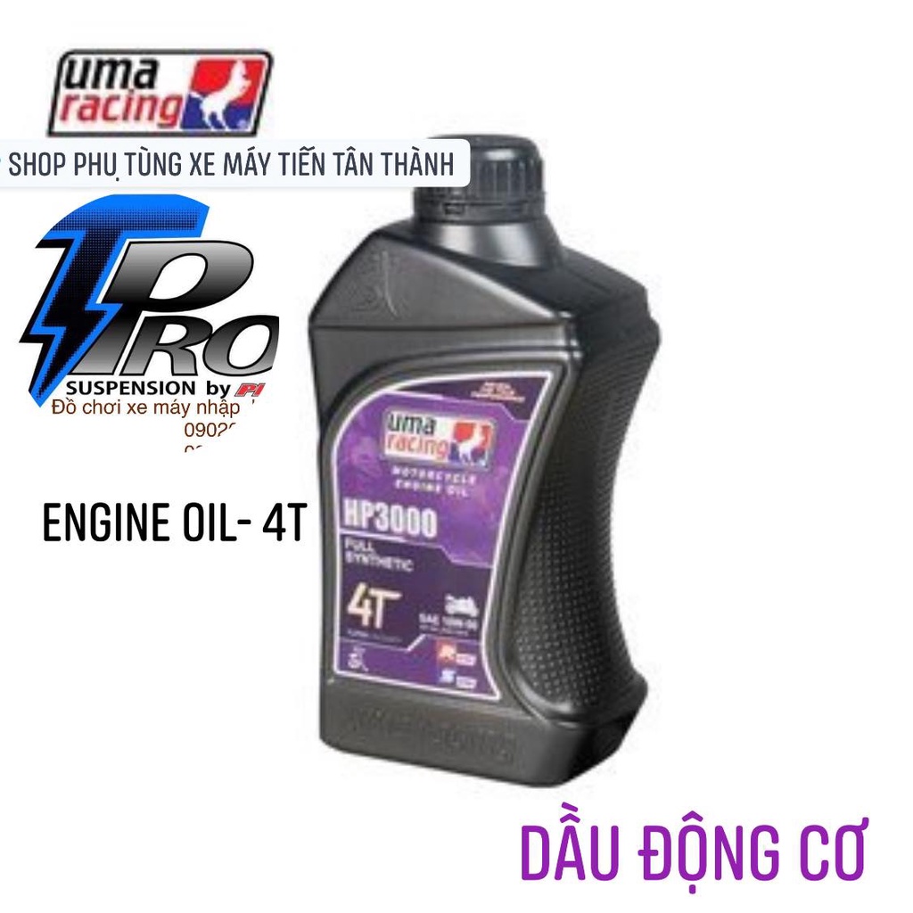 DẦU NHỚT ĐỘNG CƠ Uma Racing - Engine Oil 4T SEMI & FULLY  XE SỐ_TAY GA