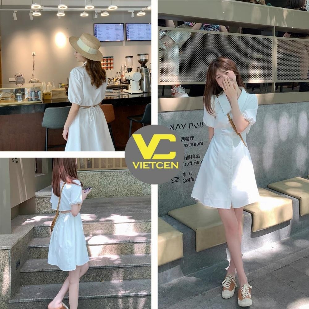Mua Váy Sơ Mi Đũi Việt Đầm Công Sở Thắt Eo Thiết Kế Cổ Sơ Mi Cài Nút Phong  Cách Hàn Quốc Trẻ Trung  M tại ĐŨI VIỆT Official  Tiki
