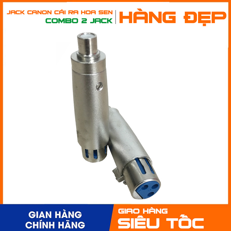 Bộ 2 Jack Canon Cái ra AV cao cấp dùng kết nối các thiết bị âm thanh