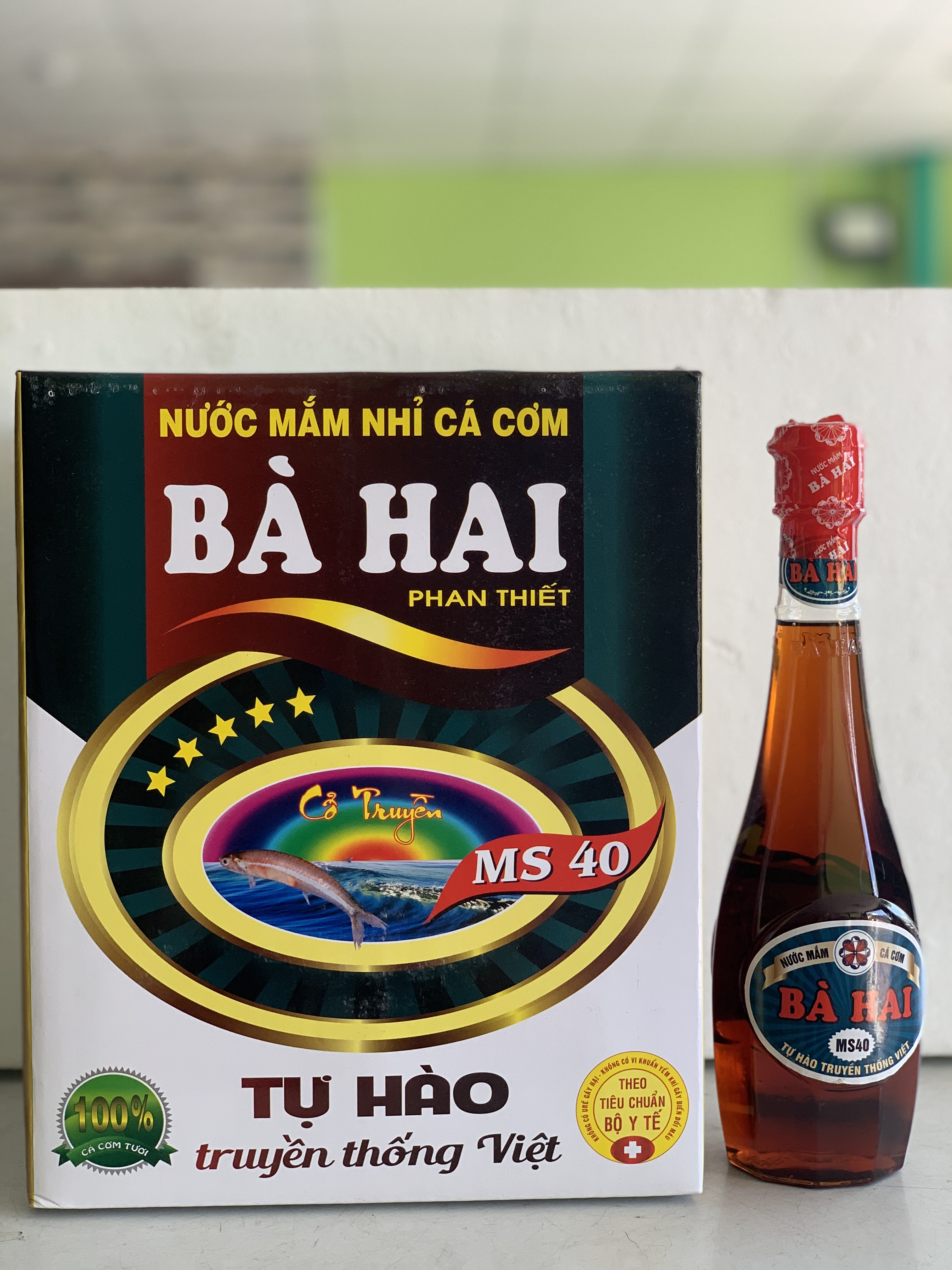 Nước Mắm Nhĩ Cá Cơm Bà Hai chai nhựa 40 độ đạm ( thùng 6 chai x 500ml )