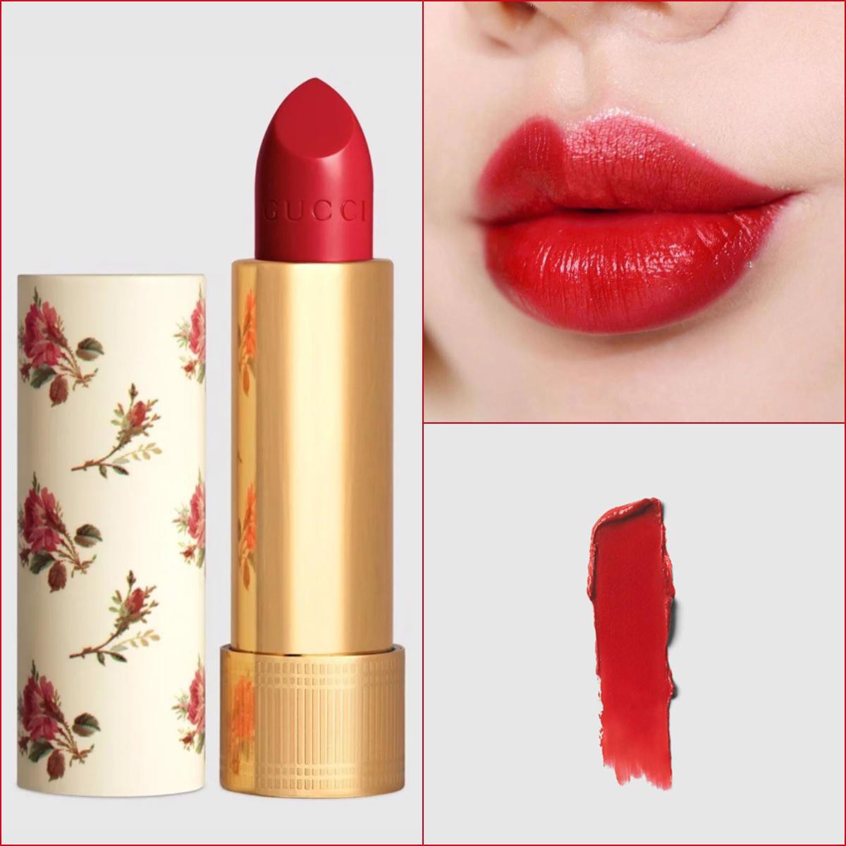 Son Gu cci vỏ hoa tông đỏ cam 25 Goldie Red - Chính hãng mua tại Đức