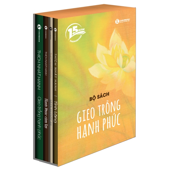 Fahasa - bộ sách gieo trồng hạnh phúc + muốn an được an + tĩnh lặng + hạnh phúc cầm tay