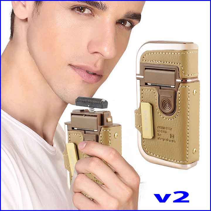 Máy cạo râu rscw v2 nhỏ gọn tiện dụng tặng kèm bộ lưỡi thay thế v2