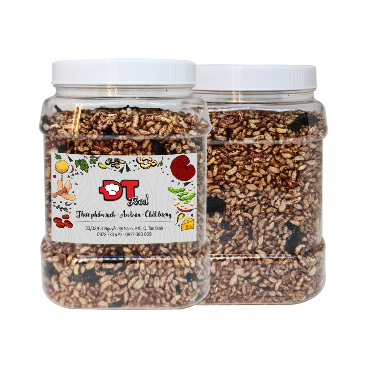 Cơm gạo lức rong biển sấy giòn dtfood thơm ngon bổ dưỡng 1kg