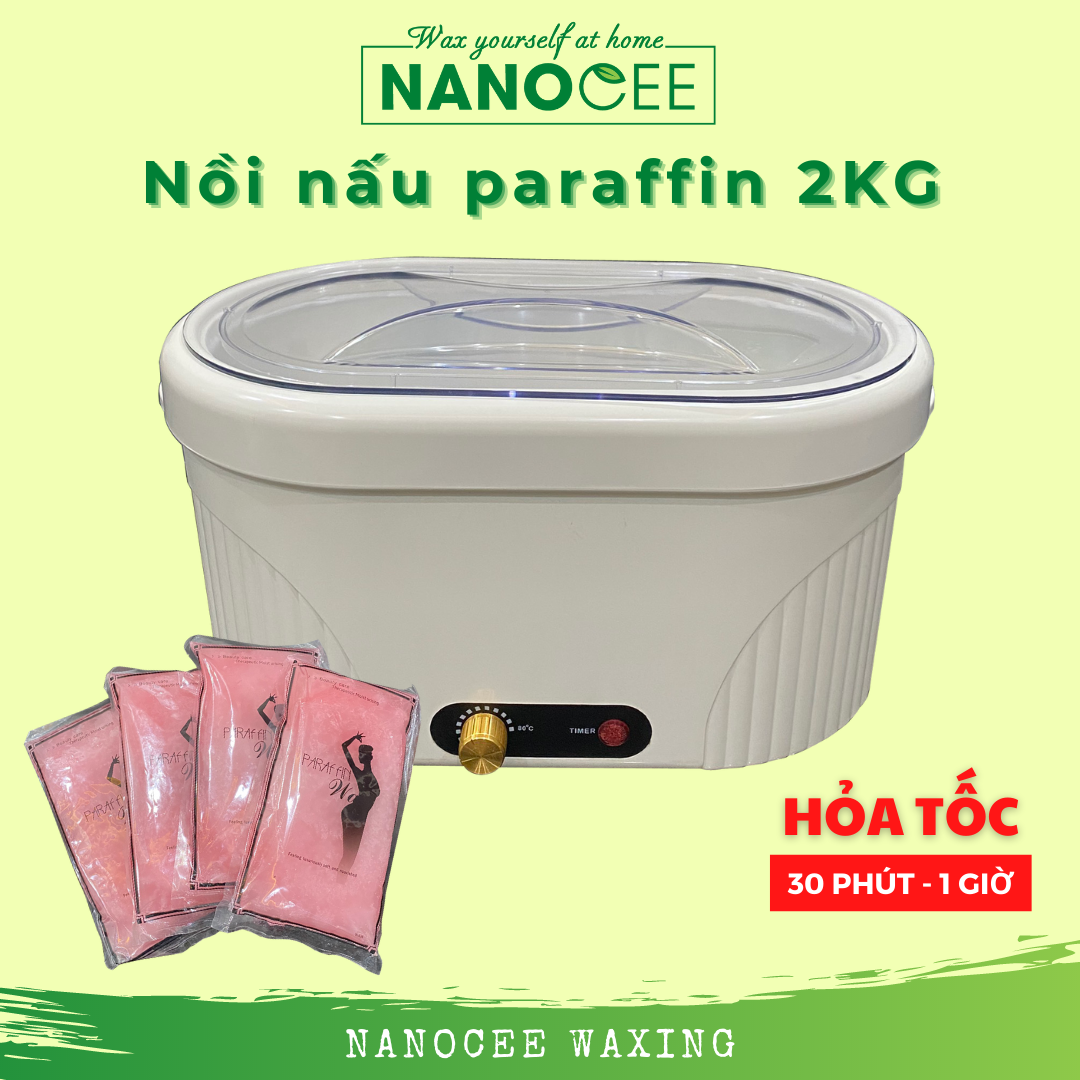 Nồi nấu sáp paraffin 2kg ủ chân tay mềm mại, căng mịn, giữ ẩm cho da tránh khô ráp, nứt nẻ