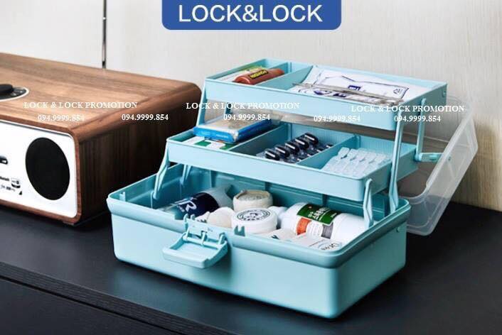 [HCM]Hộp đựng đồ 3 tầng P&Q của Lock&Lock cực kì tiện lợi - đựng son mỹ phẩm tủ thuốc...