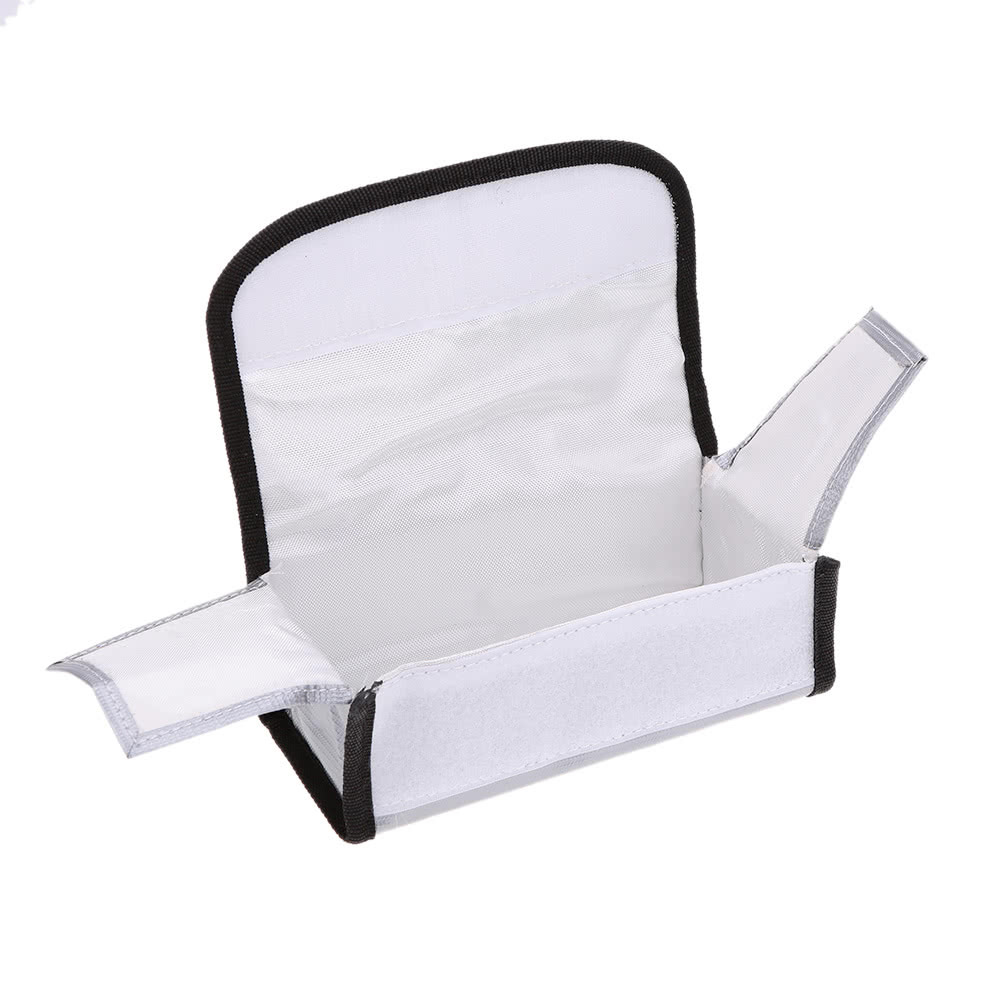 +]、=] Túi Chống Cháy Nổ Pin Lithium Mô Hình   Nhiệt Độ Cao Chống Cháy Chống Cháy Túi  185x75x60MM  Sợi Chống Cháy