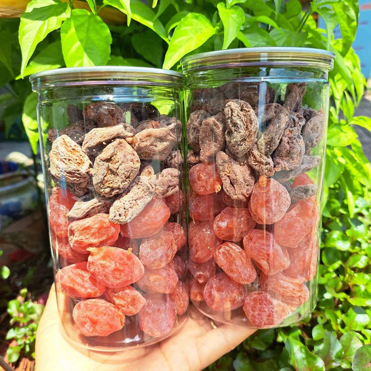 500gr xí muội mix 2 vị : xí muội không hạt - xí muội đào hồng baotử