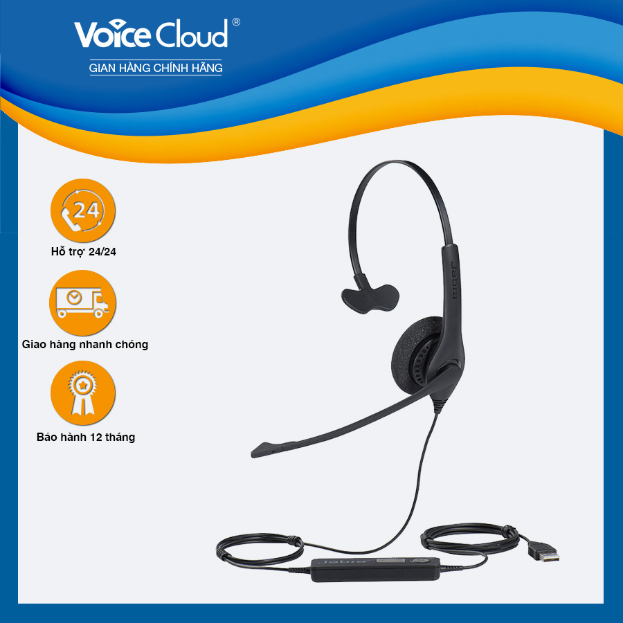 Tai nghe có mic jabra biz1100 mono usb - tai nghe tổng đài