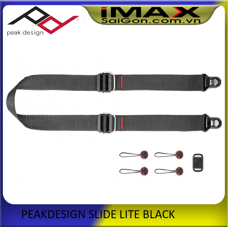[HCM]Dây máy ảnh Thao tác nhanh Peak Design Slide Lite Black Bản size trung