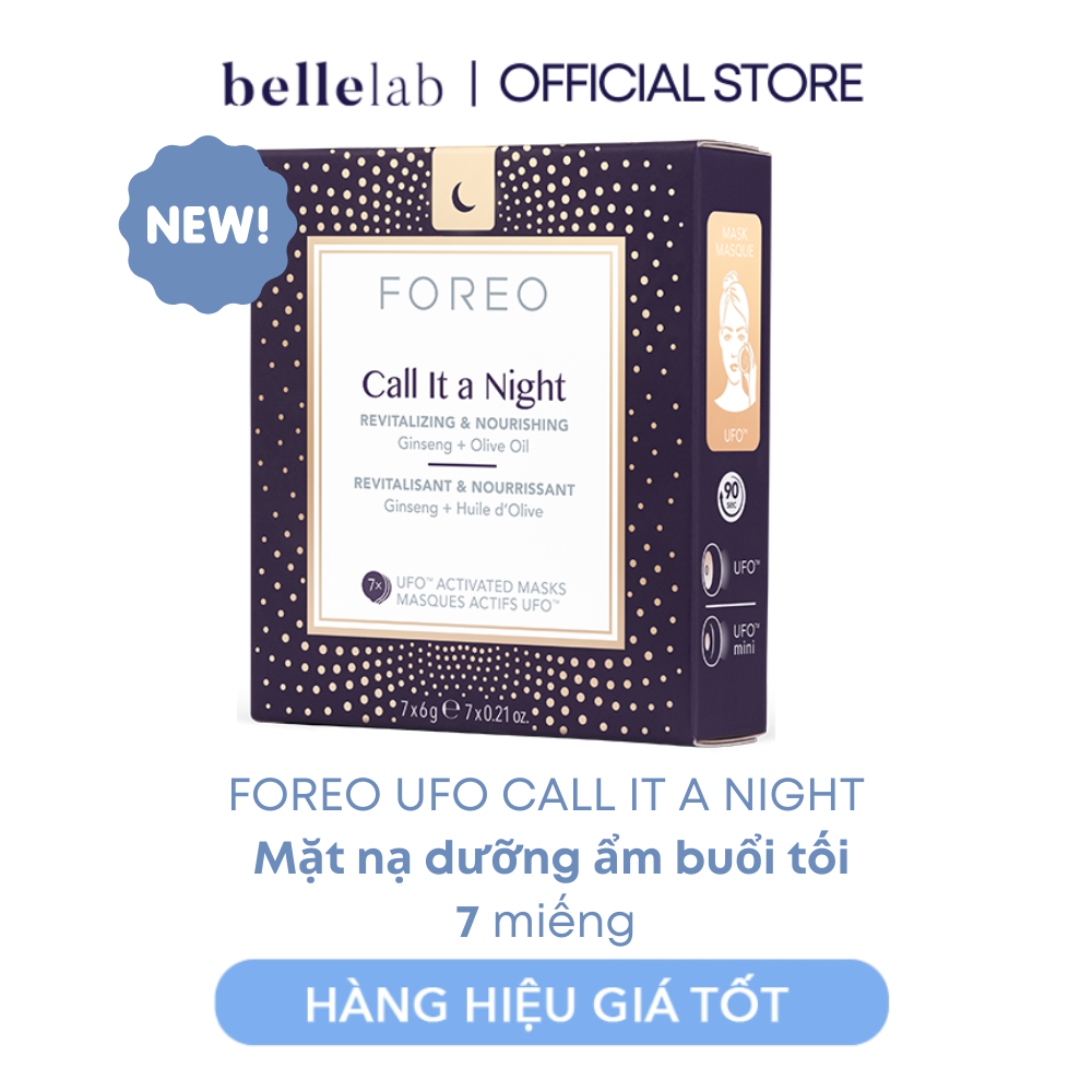 Mặt nạ foreo dưỡng ẩm buổi tối- foreo ufo mask call it a night - 7 miếng