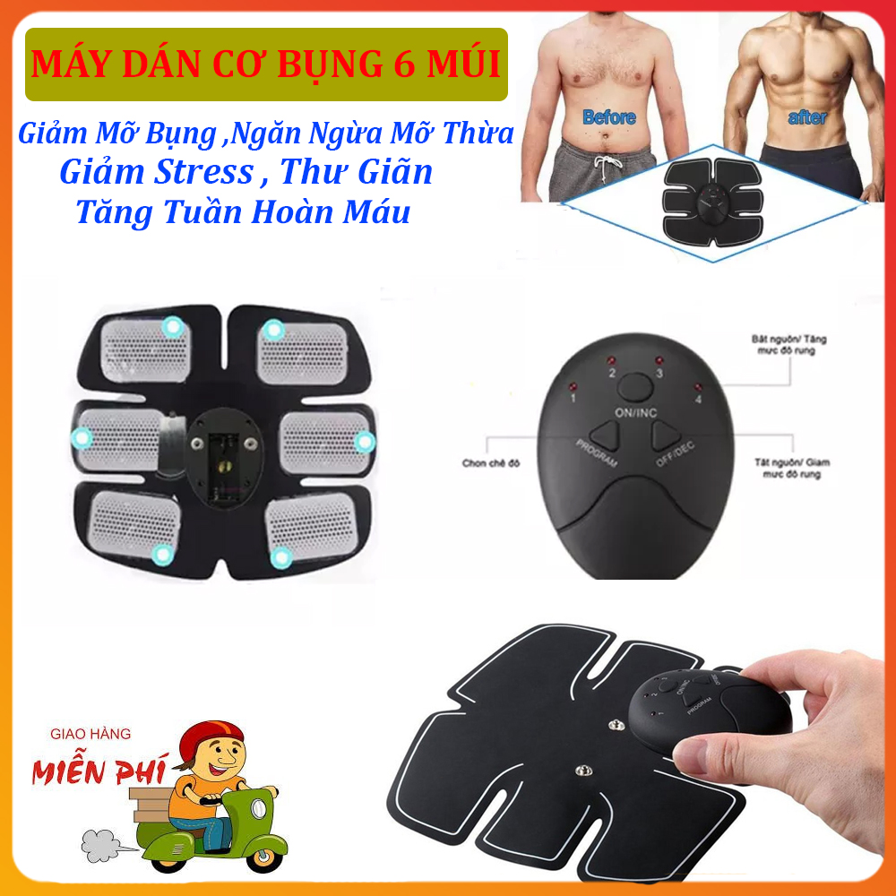 Miếng Dán Tập Cơ Bụng 6 Múi . Máy tập cơ bụng tạo cơ bụng 6 múi săn chắc khỏe mạnh - tập mọi lúc mọi nơi. Tặng 1 móc điện thoại. Giảm Gía Sốc !!!
