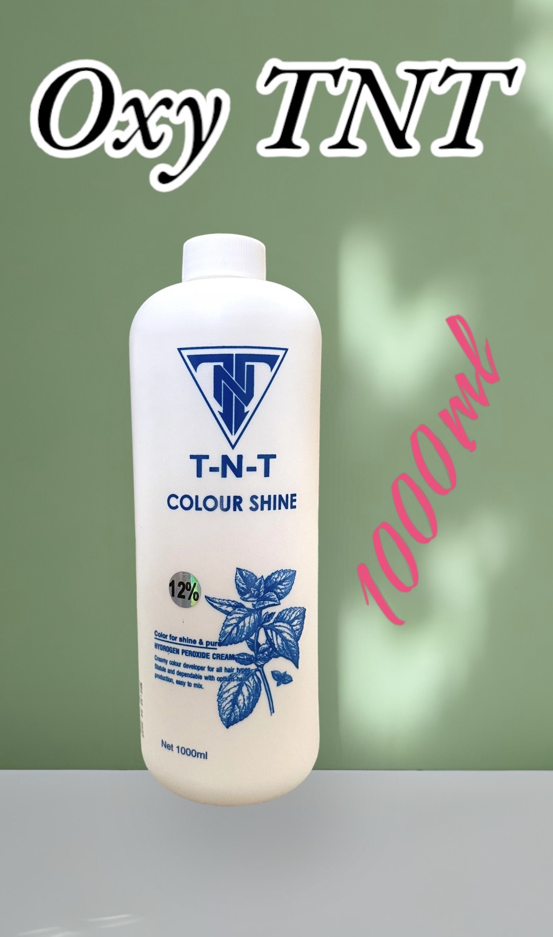 Oxi trợ nhuộm hương bạc hà tnt 1000ml, oxi trợ nhuộm chống xót, rát da đầu _ onica