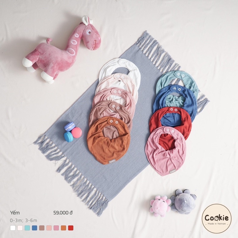 Yếm cho bé sơ sinh 0-6 tháng- Cookie