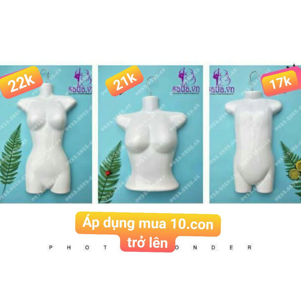 Combo 10 máng nhựa treo giá rẻ treo đồ thời trang người lớn em bé đẹp