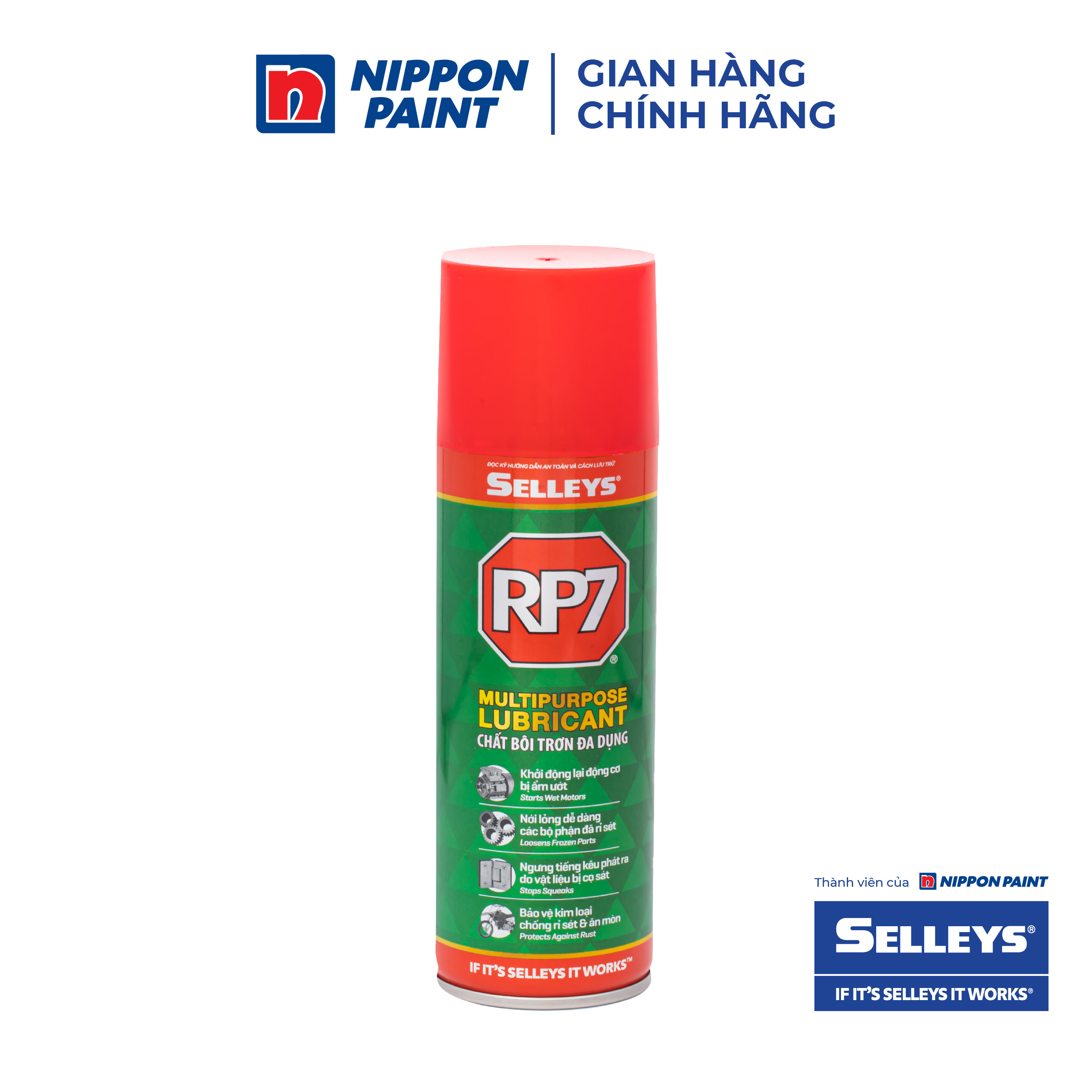 Chai xịt chống rỉ sét và bôi trơn rp7- hàng chính hãng selleys - trọng lượng 300g
