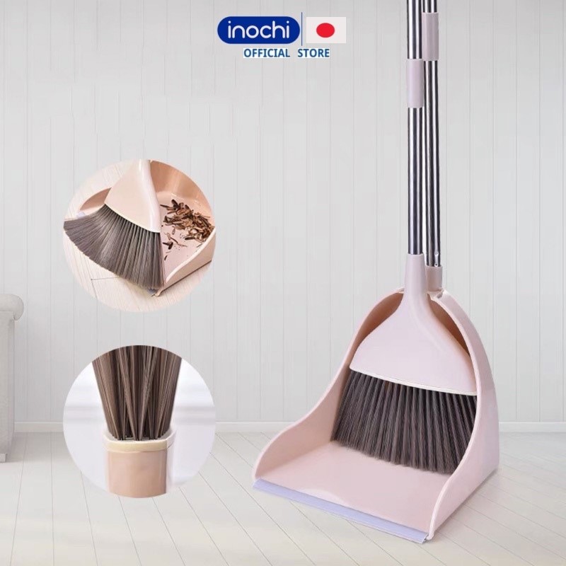 Chổi quét nhà, chổi nhựa kèm hót rác ki cao inochi thông minh đa năng tiện lợi chổi quét nhà thông minh