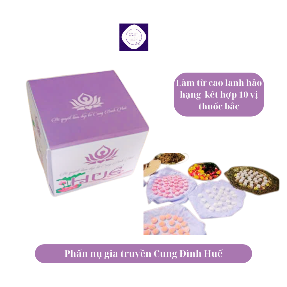 Phấn nụ gia truyền cung đình Huế,tự nhiên,không hóa chất,bí quyết làm đẹp của các hoàng hậu và phi tần xưa - Món quà xứ Huế