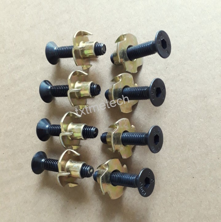 ỐC LỤC GIÁC CHÌM ĐẦU BẰNG KÈM TÁN CHẤU BẮT LOA M6- 50 bộ