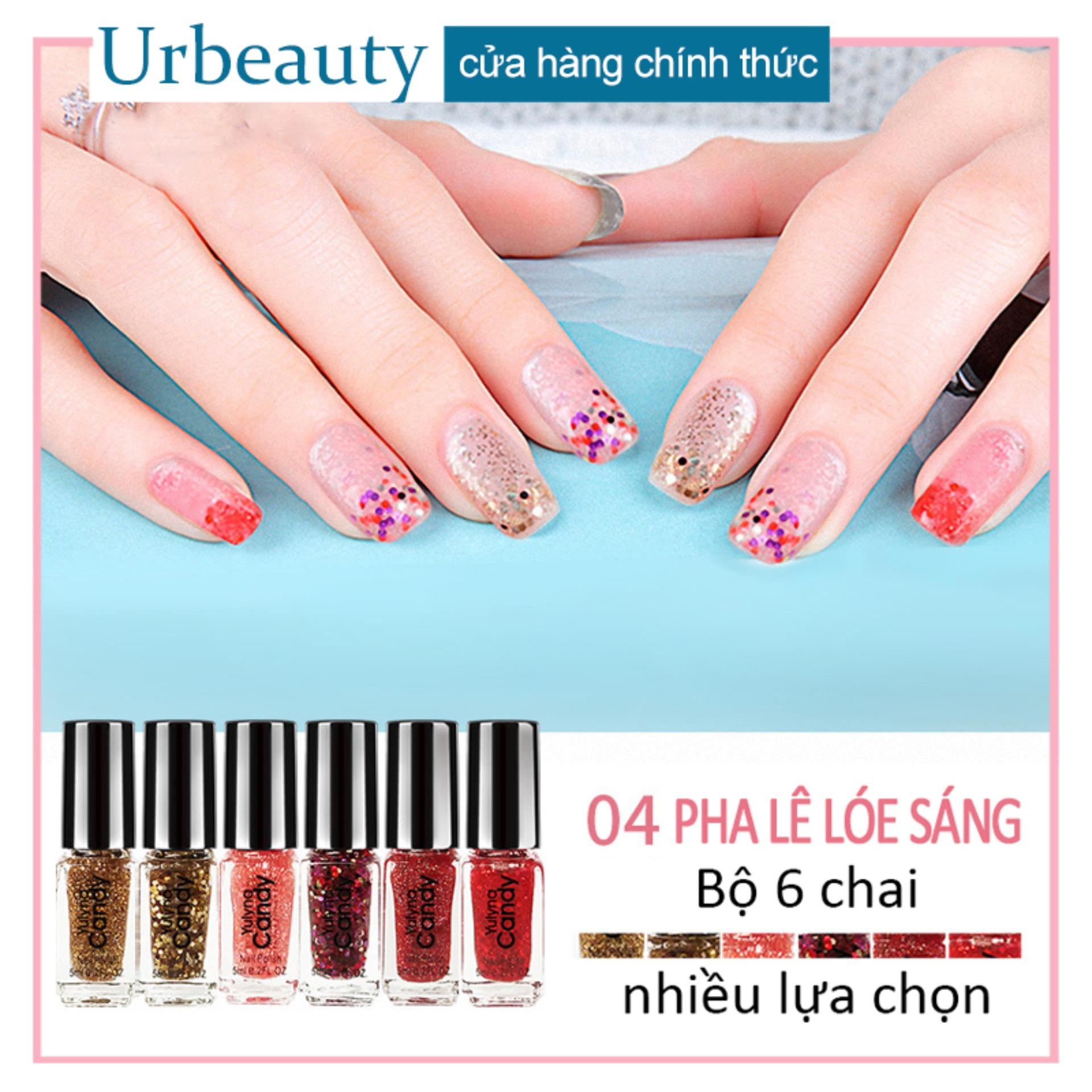 【Urbeauty Mall】 6pcs Nail polish lọ sơn móng tay không bóng, không bong tróc, lâu trôi, không phai màu