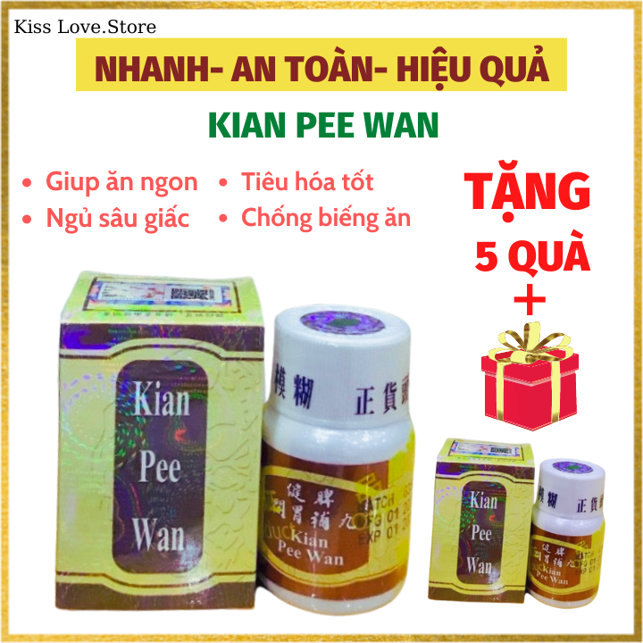 CHÍNH HÃNG LOẠI 1 Kian Pee Wan Viên Uống Tăng Cân Giup Ăn Ngon Ngủ Sâu
