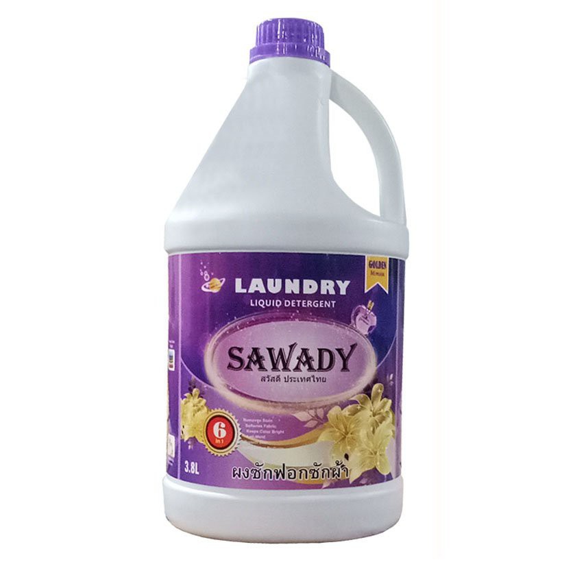 Nước giặt xả 6 in1 sawady thái lan 3,8l ba mùi hương - golden mimosa