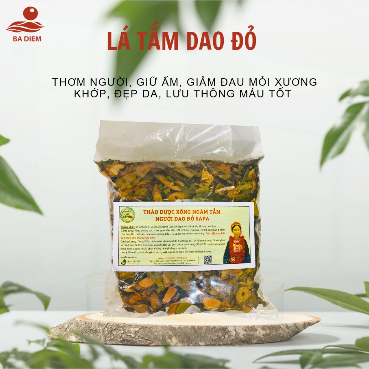 Combo 1 Tháng Lá Tắm Cho Mẹ Sau Sinh | Xông Ngâm Tắm Cách Ngày | lá tắm dao đỏ, lá xông dân tộc dao đỏ, la tam nguoi dao do, lá dao đỏ - shop Bà Điểm.