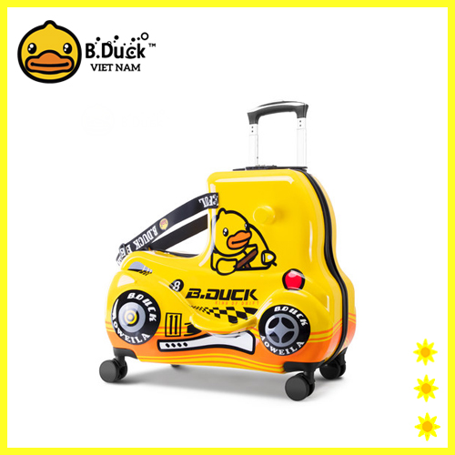 [HCM]Vali B.Duck du lịch kiêm ghế ngồi cho bé (Ô tô vàng) | Size 24