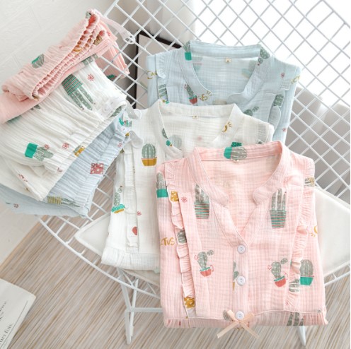 Bộ đồ bầu và cho con bú, pijama sau sinh azuno az2309 chất đũi mềm mại, có khe mở ngực, hàng cao cấp cho mẹ