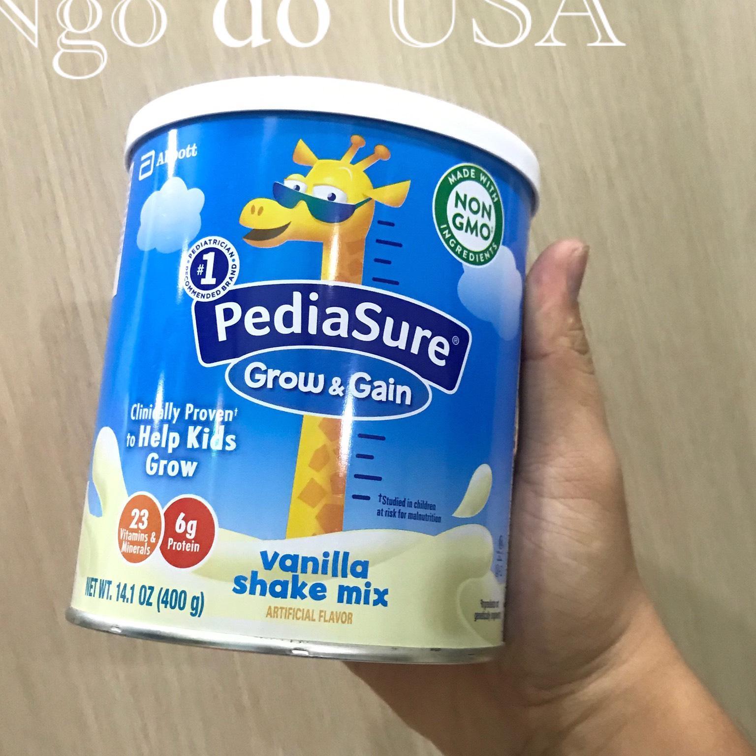 Sữa Bột PediaSure Grow & Gain Hương Vani 400g Mỹ (Mẫu mới)