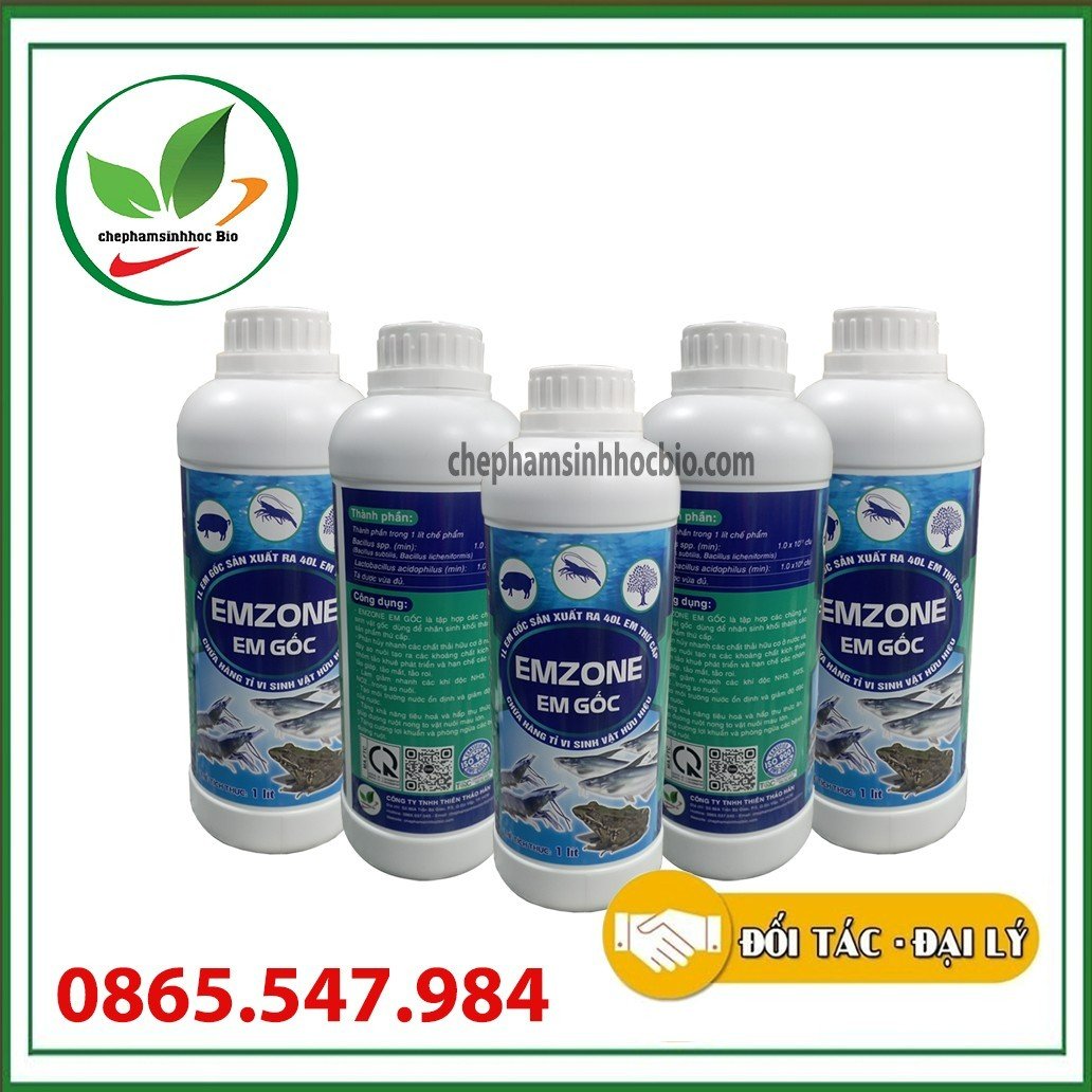 Chế phẩm sinh học em gốc - emzone. can 5l