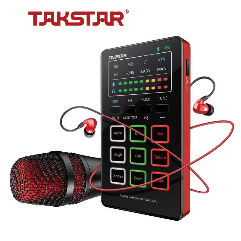 Bộ Mic Livestream Hát Karaoke Chính Hãng Giá Rẻ Takstar MX1 Mini Set Bluetooth, Nhỏ Gọn, Đầy Đủ Phụ Kiện Bảo Hành 1 Năm