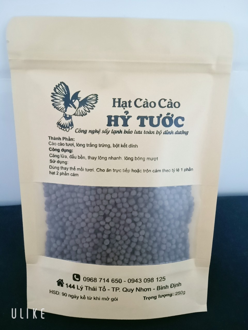 Hạt cào cào sấy 500g- Thức ăn thay thế mồi tươi cho chim cảnh